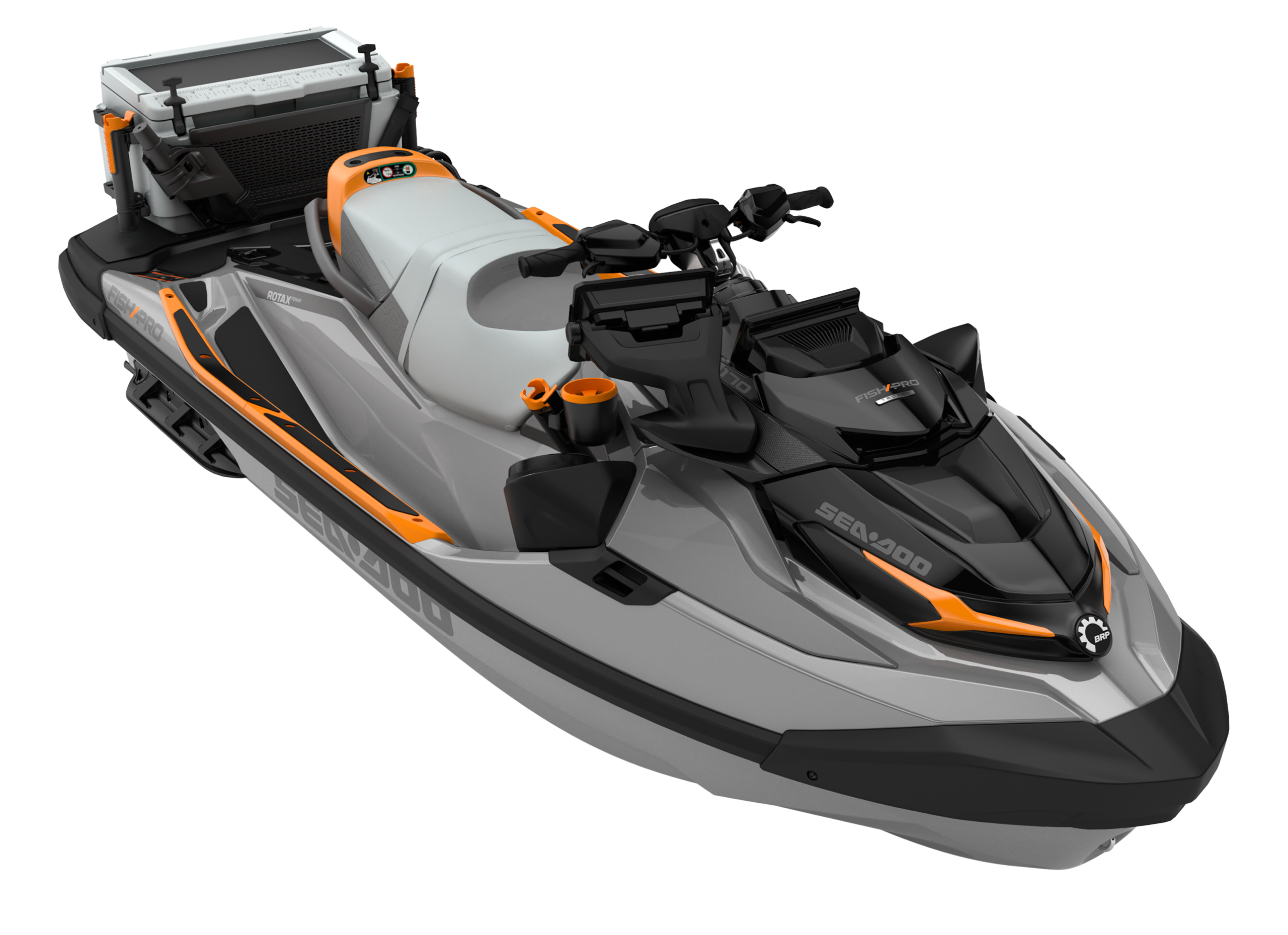 SEA-DOO Fish Pro Trophy 170 Shark Grey and Orange Crush 1 SEA MY27 PWC FISHPRO TROPHY integrated 2x50W M 170 SHARK GREY ORANGE CRUSH 00019VA00 STUDIO 3300x2396 NO SHADOW 34F NA scaled